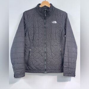 The North Face Women’s Size M White On Black Tamburello Quilted Full Zip Jacket